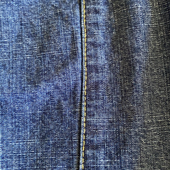 CK Calvin Klein Super Wide Leg Vintage Jeans side zip leg seams brass ring detai - Picture 10 of 13